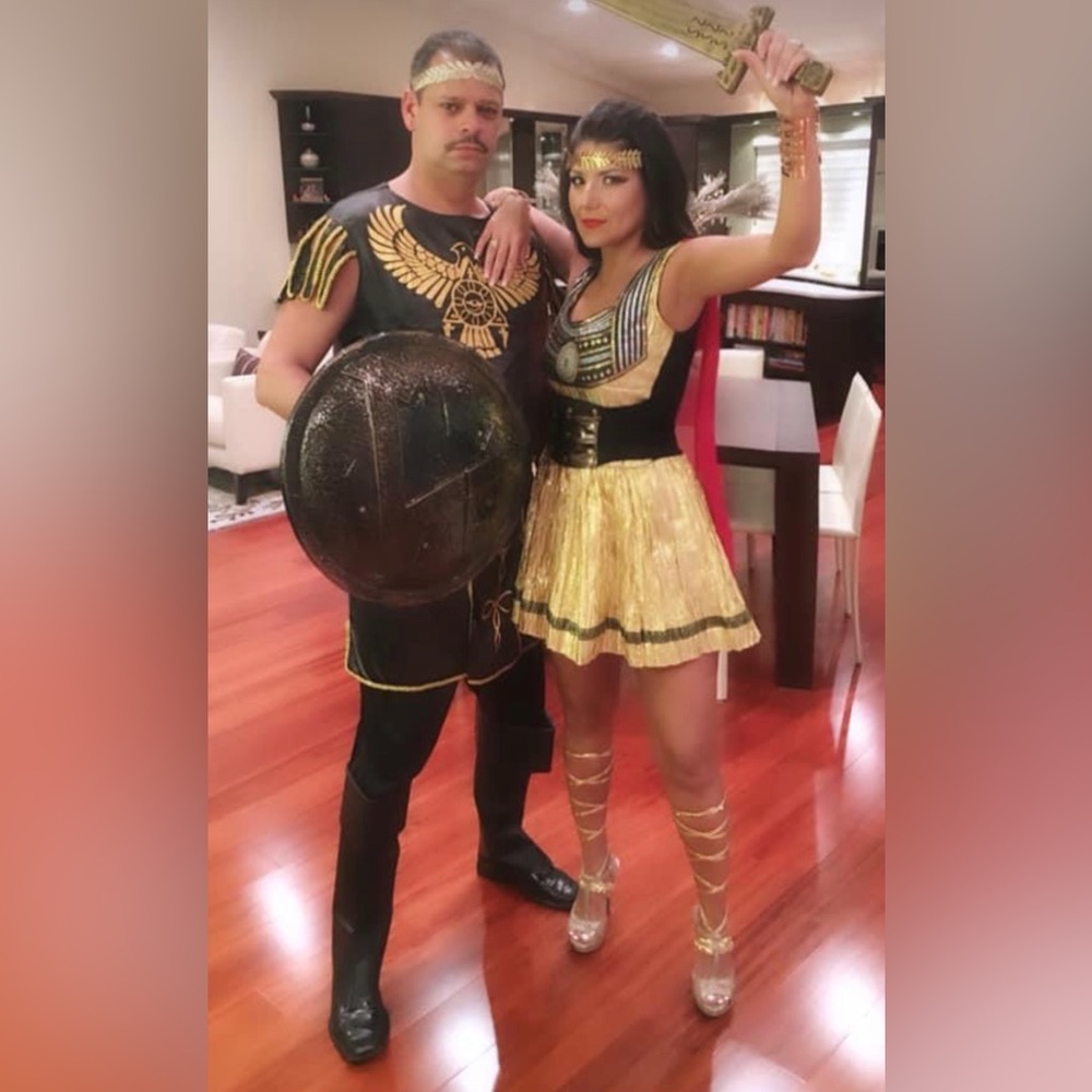 Gold and Black Warrior Costume Set